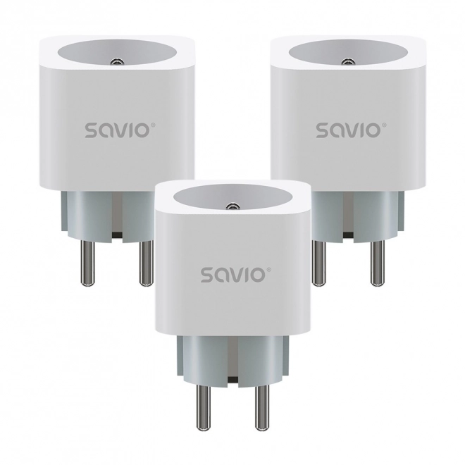 Prise Wi-Fi intelligente avec mesure de consommation, set de 3 pcs