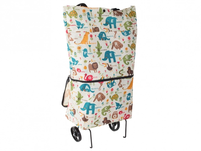 Sac de courses à roulettes avec roues d'épaule pliantes