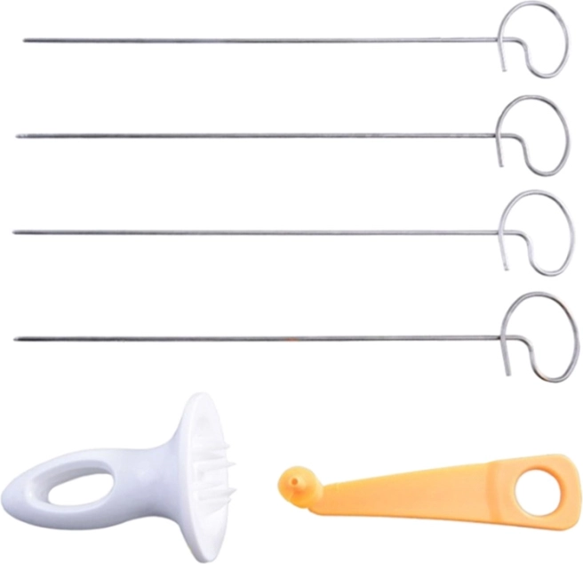 Brochage stable sur brochettes inox