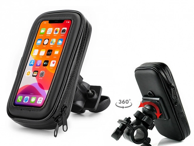 Support téléphonique étanche pour vélo pivotant à 360°