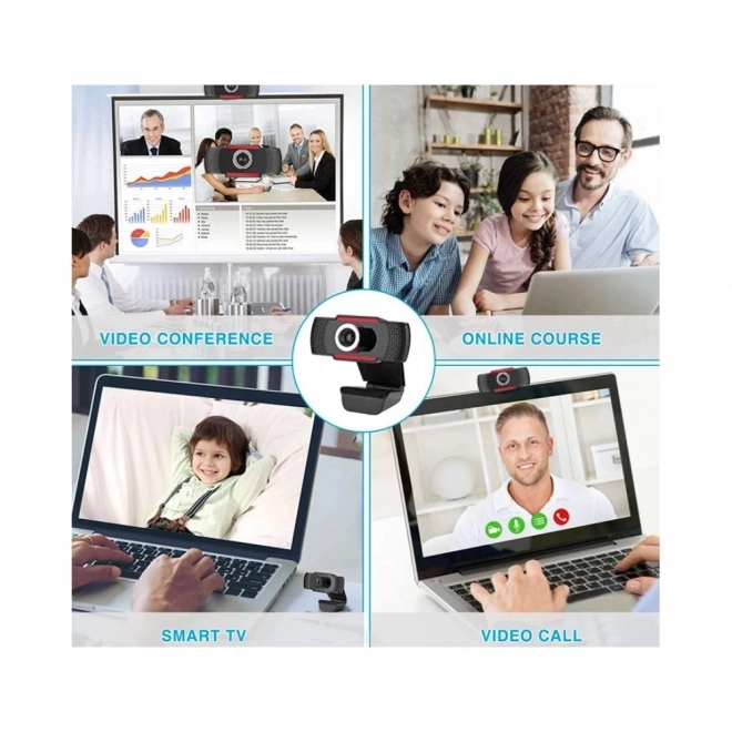 Webcam USB HD Complète avec Microphone