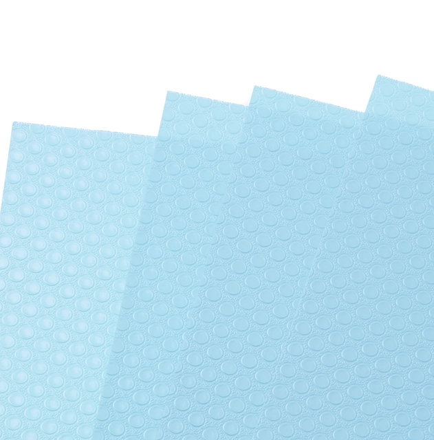 Tapis antibactérien et antifongique pour réfrigérateur (4 pièces) - bleu