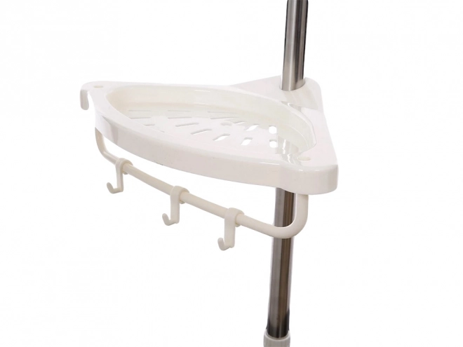 Étagère d'angle télescopique pour salle de bain