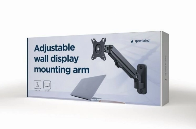Bras mural réglable pour moniteur jusqu'à 27 pouces/7 kg