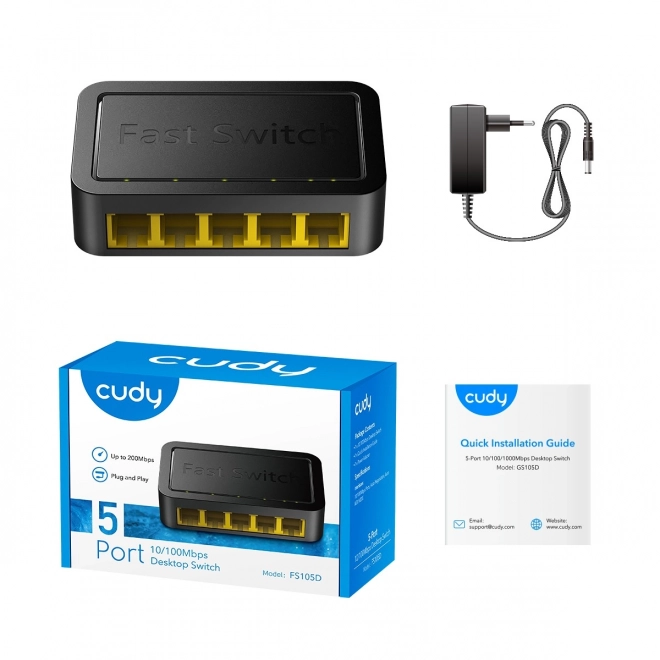 Commutateur à 5 ports 10/100 Mbit/s