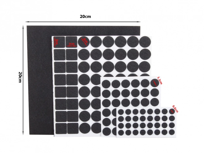 Jeu de patins en feutre pour meubles, 133 pcs