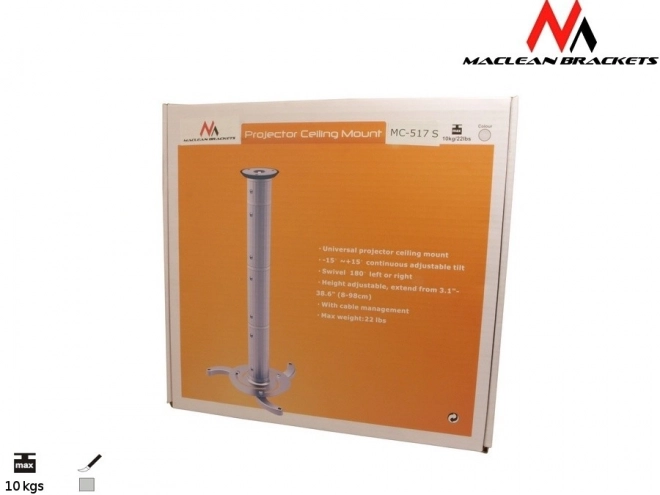 Support de plafond pour projecteur Maclean