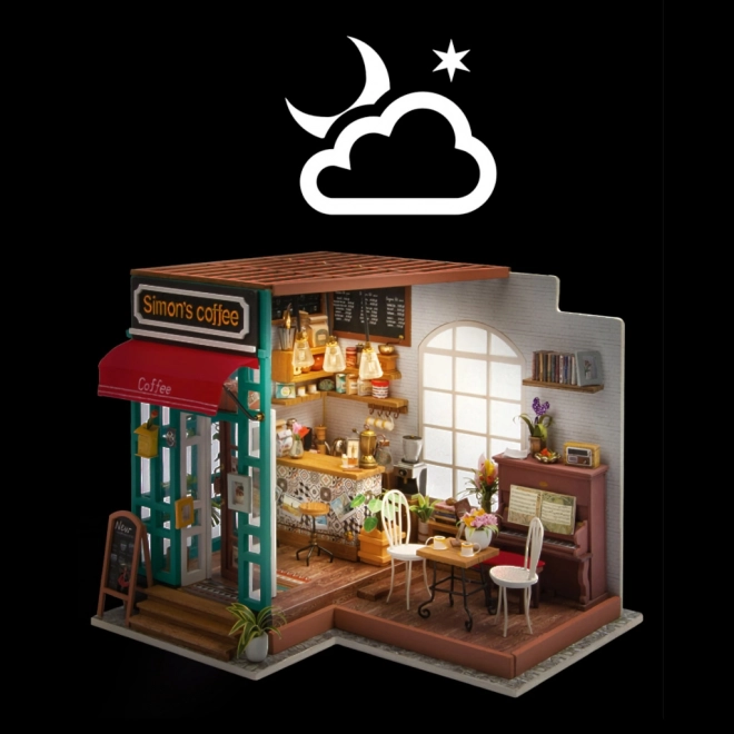 Café de Šimon - Café Miniature DIY dans une Maison de Poupée