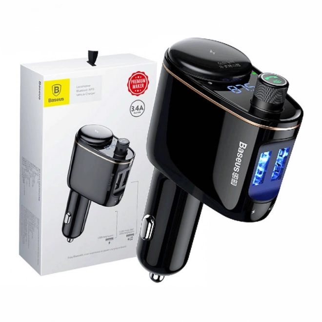 Émetteur MP3 Bluetooth pour voiture Baseus noir