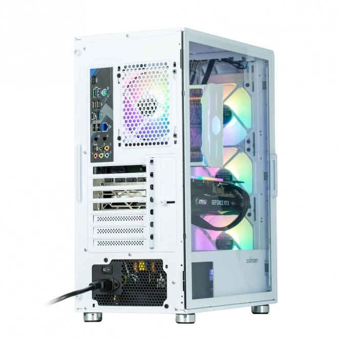 Boîtier d'ordinateur blanc I3 Neo ATX Mid Tower RGB