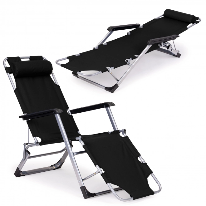 Chaise de plage pliable 2 en 1