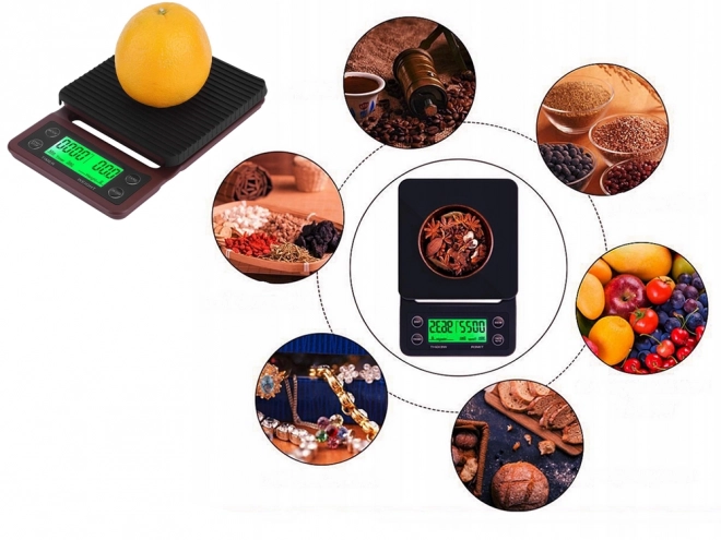 Balance de cuisine électronique pour café