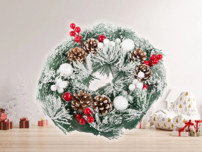 Couronne de Noël décoration de Noël décoration porte fenêtre