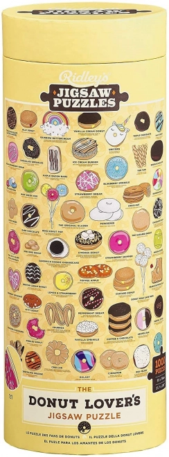 Puzzle Ridley's Games pour les amateurs de donuts 1000 pièces