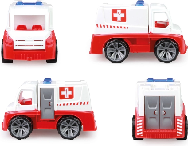 Ambulance à fonctionnement mécanique avec éléments ouvrants