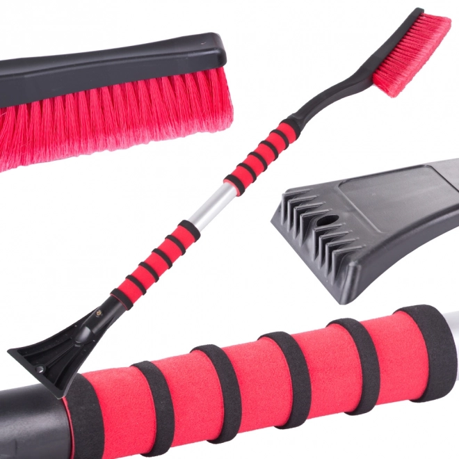 Grattoir télescopique avec brosse et poignée ergonomique 2 en 1