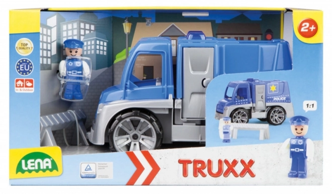 Voiture de police avec figurine