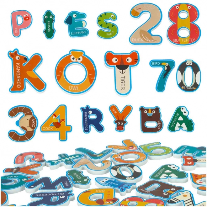 Lettres et chiffres en mousse pour le bain