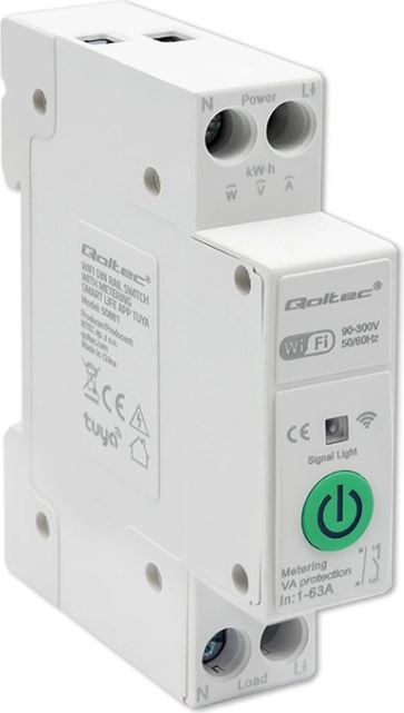 Relais Wi‑Fi 63A sur rail DIN avec mesure de consommation | TUYA | SMART LIFE
