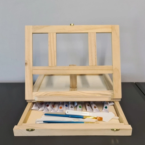 Ensemble de peinture artistique avec valisette et chevalet