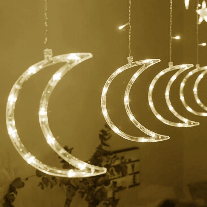 Éclairage décoratif LED Lune et Étoiles 96 LED