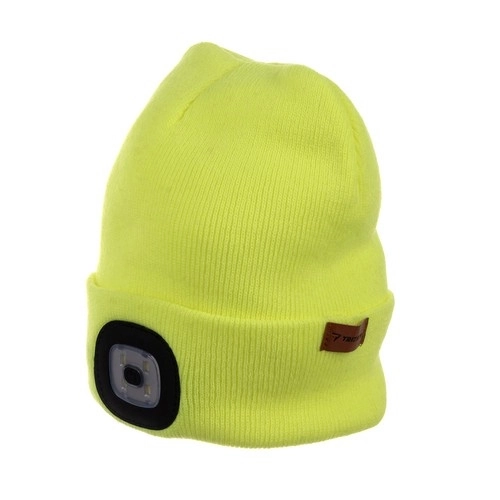 Bonnet d'hiver avec lampe - jaune Trizand 22664