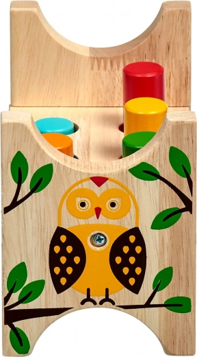 Qualité de fabrication en bois avec motif de chouette