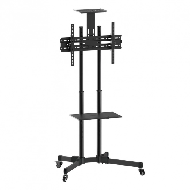 Support TV mobile 37-70 pouces 50 kg, deux étagères