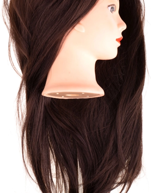 Cheveux bruns longs et réalistes