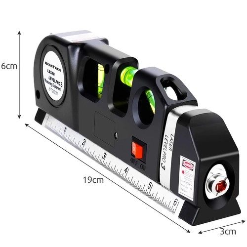 Niveau à bulle laser avec mesure 250 cm Bigstren 21747