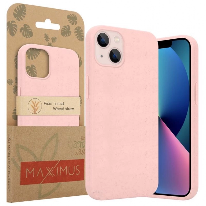 Coque écologique MX rose pour iPhone 13