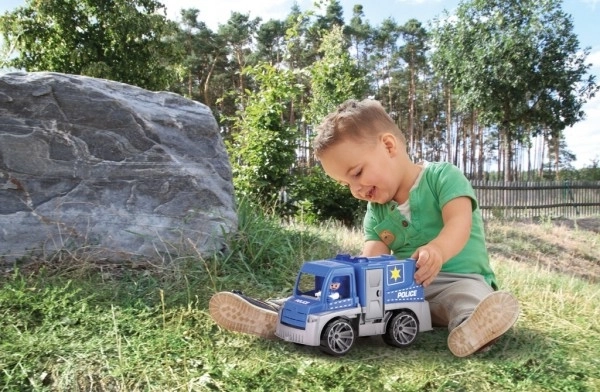 Voiture de police avec figurine