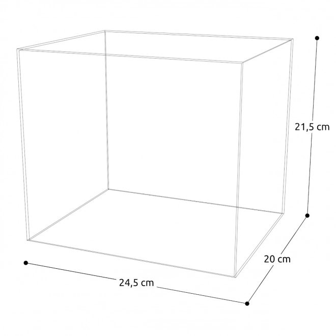 Boîtier en plexiglas pour modèles de maisons miniatures