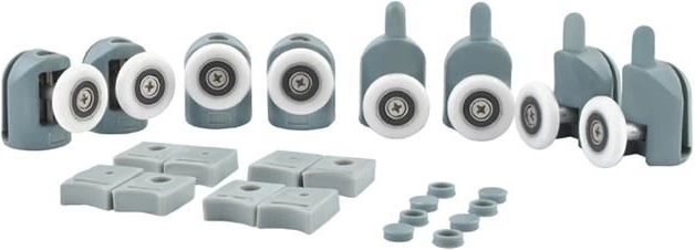 Roulettes pour cabines de douche - lot de 8 pcs