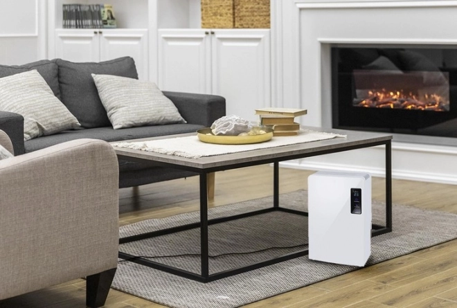 Déshumidificateur et purificateur d'air 2 en 1 avec lampe UV et TiO2