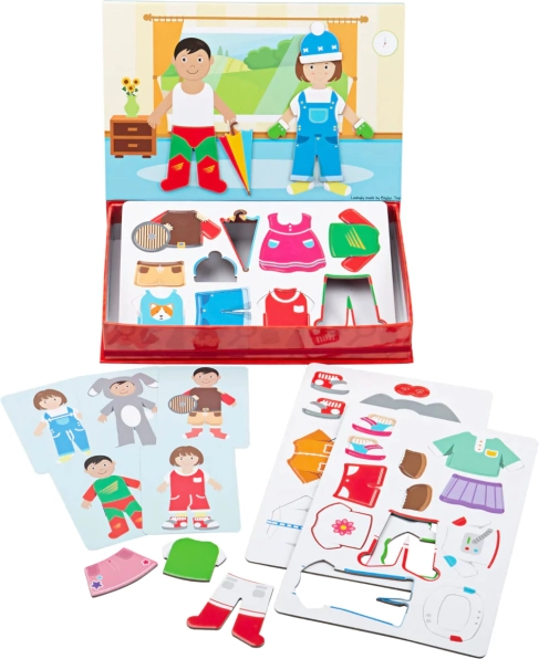 Bigjigs Toys puzzle d’habillage magnétique Robes