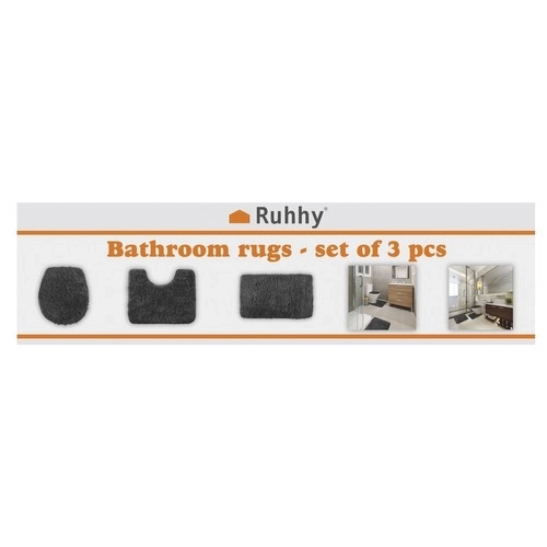 Ensemble de salle de bain gris Ruhhy
