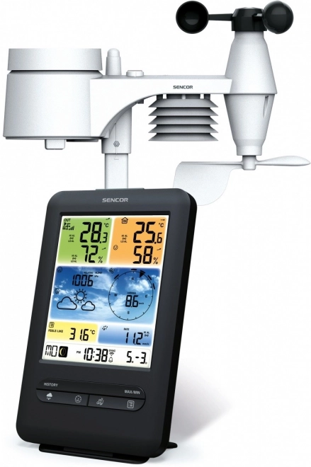 Station météo professionnelle avec capteur WiFi 5 en 1