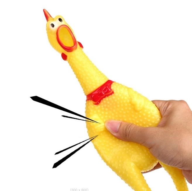 Jouet couineur pour chiens - poulet, 16 cm