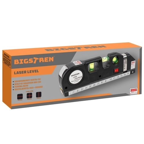 Niveau à bulle laser avec mesure 250 cm Bigstren 21747