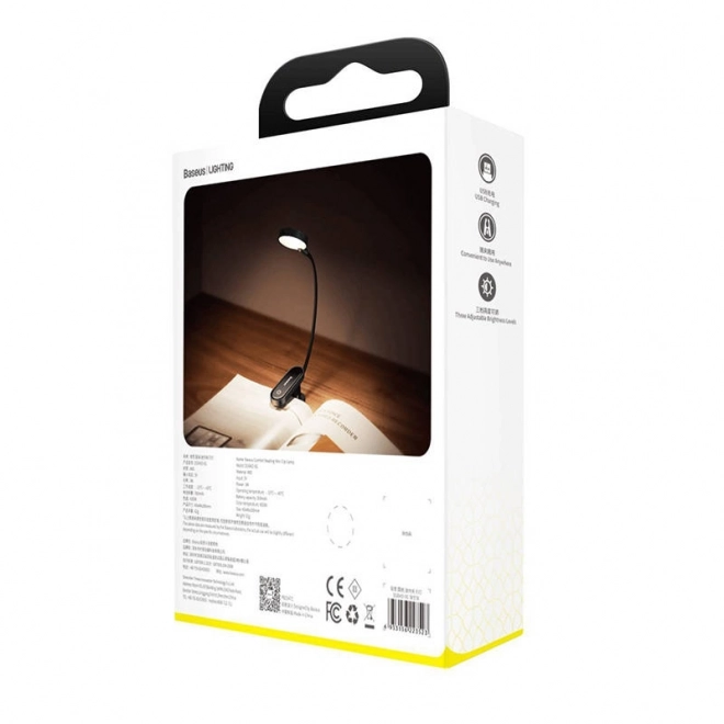 Baseus (DGRAD-0G) Lampe de Lecture Confort Mini Clip - gris foncé