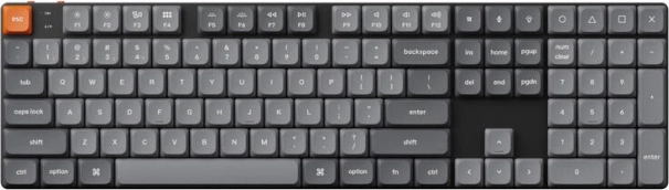 Keychron K5 Max clavier mécanique sans fil à profil bas avec interrupteurs bruns