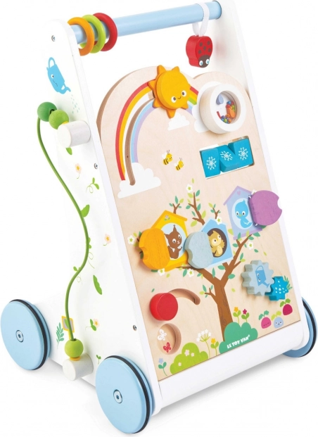 Le Toy Van Chariot de marche en bois avec activités pour tout-petits