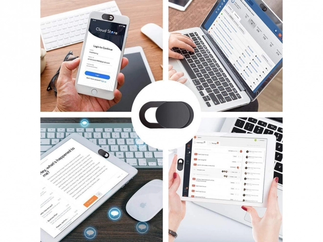 Couvre-caméra de sécurité pour ordinateur portable - 3 pièces
