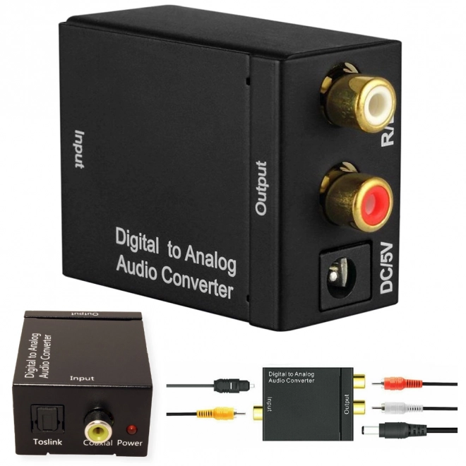 Convertisseur audio optique Toslink vers RCA