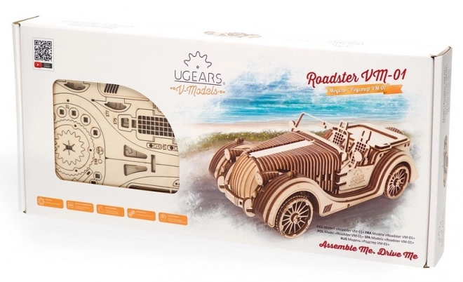 Puzzle 3D Ugears - Roadster VM 01 - 437 pièces