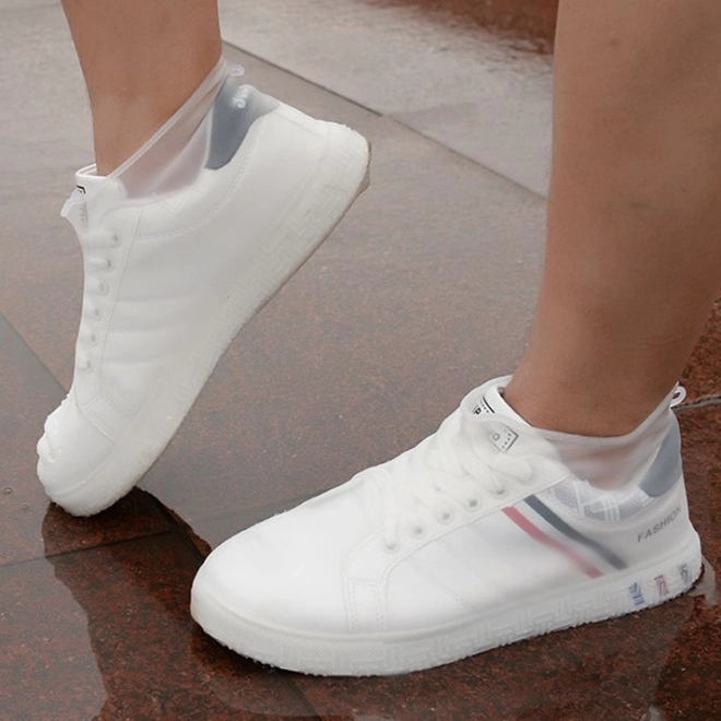 Protège-chaussures imperméables en caoutchouc taille "35-39" - blanc