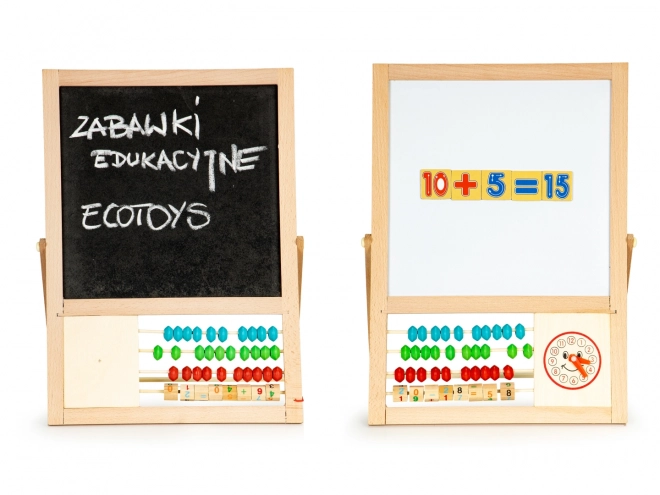 Tableau magnétique avec chiffres et boulier