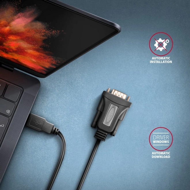 Adaptateur USB 2.0 vers RS-232 avec port série, câble 1,5m, puce FTDI