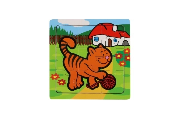 Mini puzzle Mes premiers animaux - 9 pièces